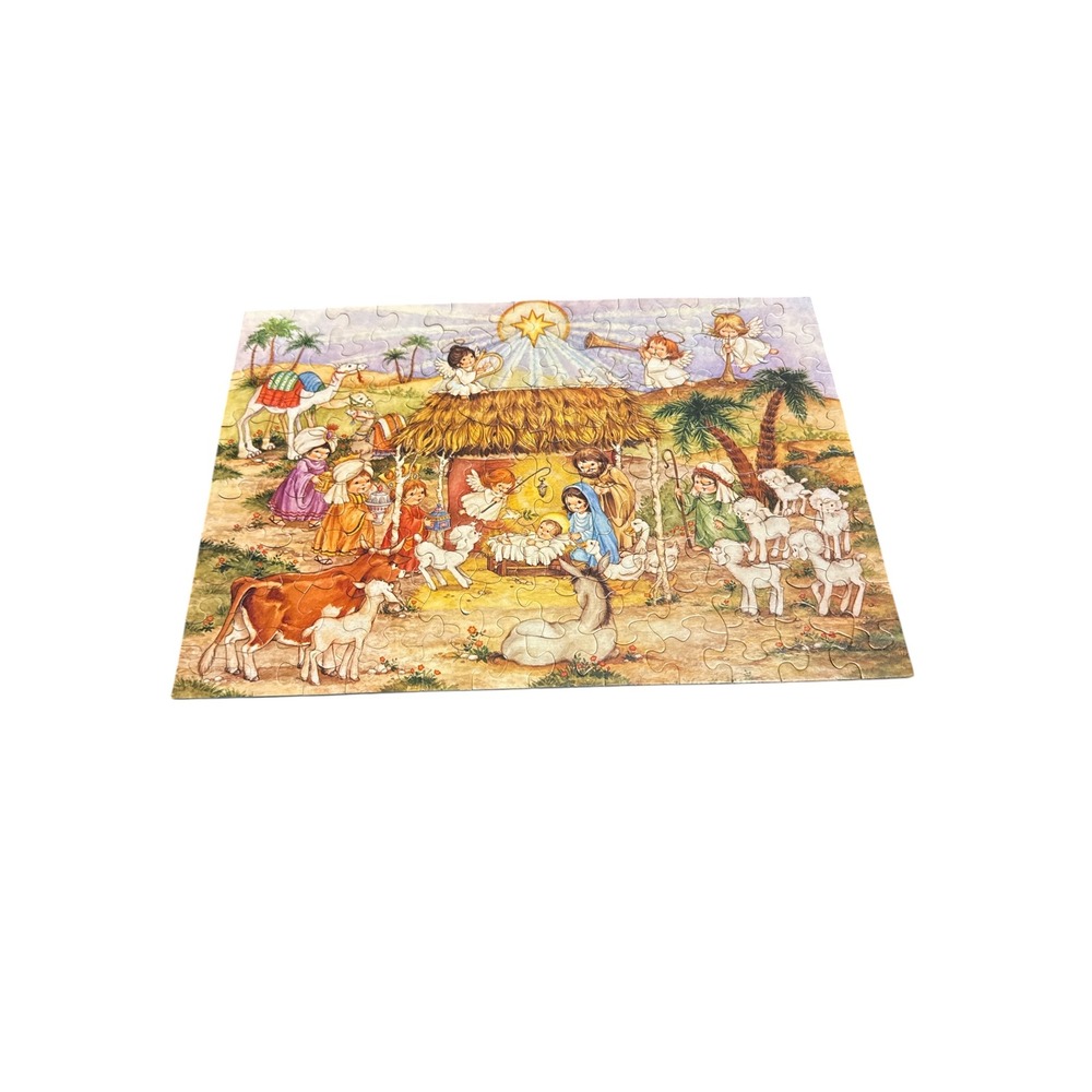 Vintage Springbok Manger Scene Nativity Jigsaw Puzzle 100 Pieces‎  Hallmark